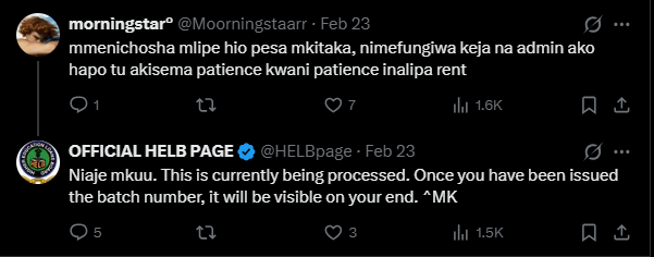 Moorningstaarr's tweet photo. @HELBpage mtu anaeza lia 2 months bila usaidizi? https://t.co/piflT53WIh