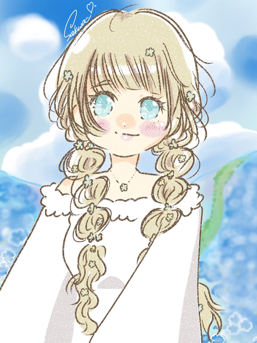 ネモフィラ畑いってみたいなあ☺️💕と思って描いてみた🤭💕
#ネモフィラ畑
#ゆるふわイラストレーター
#こんなイラスト描いてます