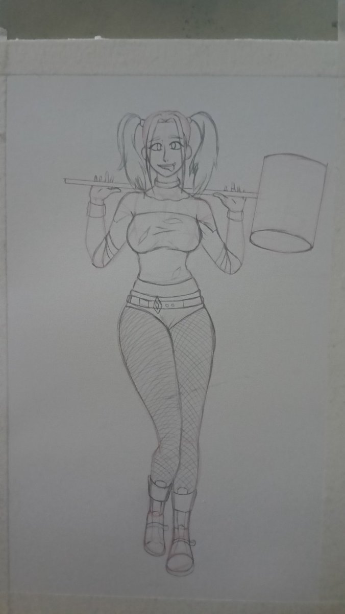 CartoonEnma's tweet photo. Well, after a long time I'm posting here again, I'll try to be more active 
#art #HarleyQuinn #artsfw https://t.co/MAkRjSJonj