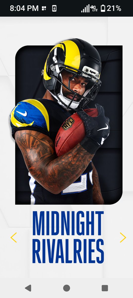 FrancoElTanko's tweet photo. More like get a life.

Design debuted last summer.  An NFL fashion aficionado should know that.

Solid numbers resulted from majority of fans pissing on gradient from '20. 

The #Rambassador Eric Dickerson promised Rams Country he'd get corrections done. #missionaccomplished https://t.co/EzLMYEN1pw