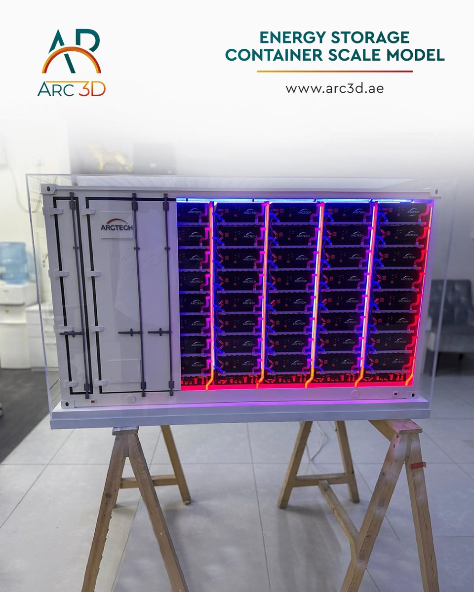 Arc3dprinting's tweet image. Big energy systems.
Made simple to understand.

Our Energy Storage Scale Model turns complexity into clarity.

🔗 arc3d.ae

#EnergyStorage #ScaleModel #ARC3D