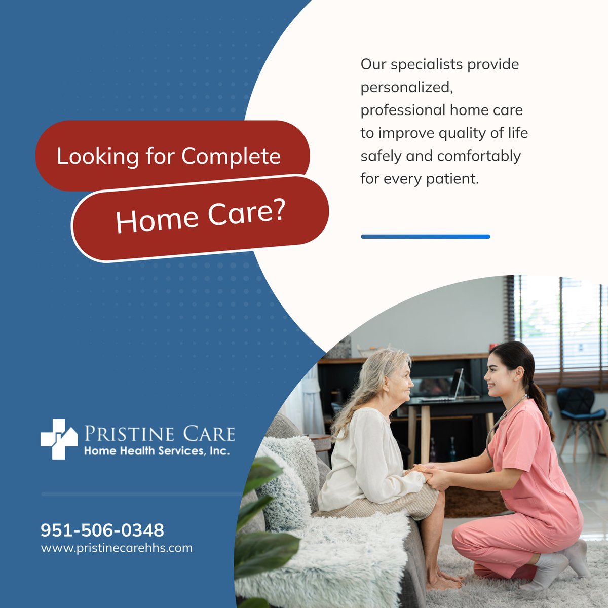 pristinecarehhs's tweet photo. Our team delivers comprehensive, professional home care for all your needs! 🏡💛 From daily support to specialized services, we focus on your safety and well-being.

Contact us to experience quality care today.

#HomeCare #TemeculaCA #PatientCare #QualityCare #ProfessionalSupport https://t.co/Am9hN1DXde