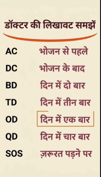 DausaIec's tweet image. डॉक्टर की पर्ची समझ नहीं आती? | Medicine Codes Explained Simply
#HealthAwareness #MedicineTips #DoctorPrescription #HealthEducation #TrendingReels
prescription code meaning, AC BD SOS medicine codes, how to read prescription, medicine timing guide, doctor note abbreviations.