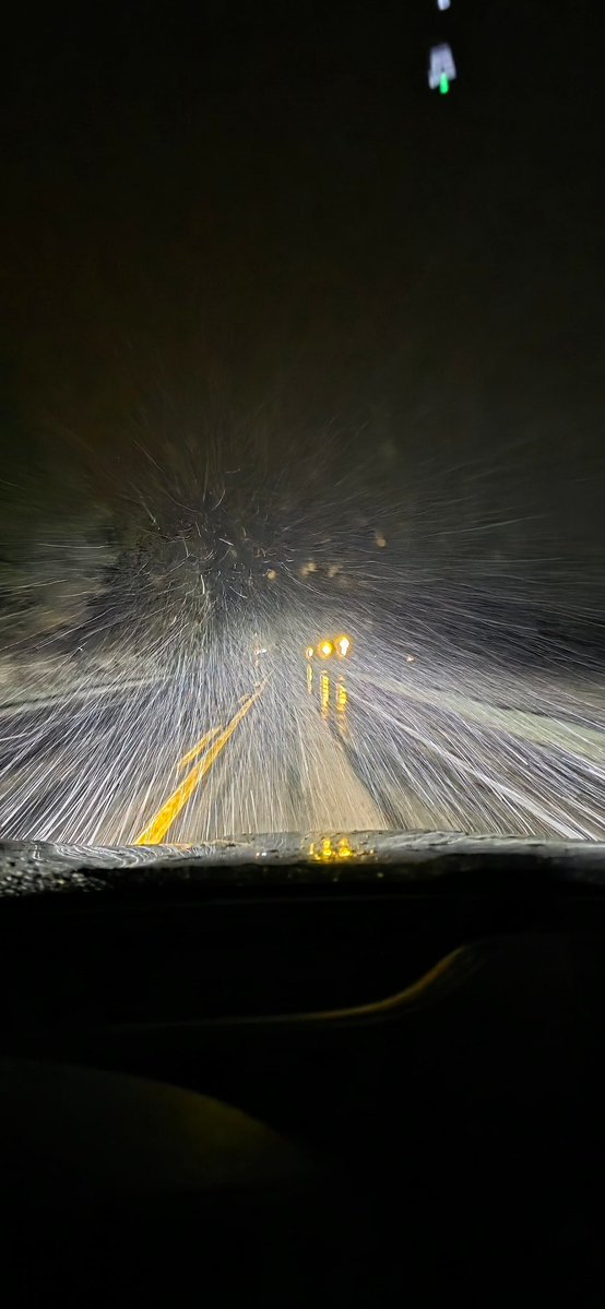 Dan_Dunleavy's tweet image. Hockey season in #Buffalo. An #April drive home from the first @BuffaloSabres playoff game in 15 years. RJ and Ted Darling, along with every other #Sabres fan watching from above sent the #snow.