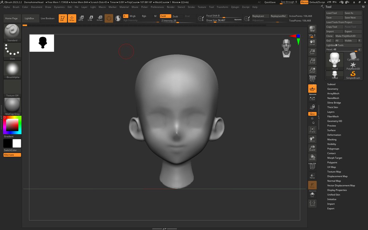 Shokubutsu3D's tweet image. And Thus Began the Journey to Learn Zbrush
#3d #Zbrush #Noob