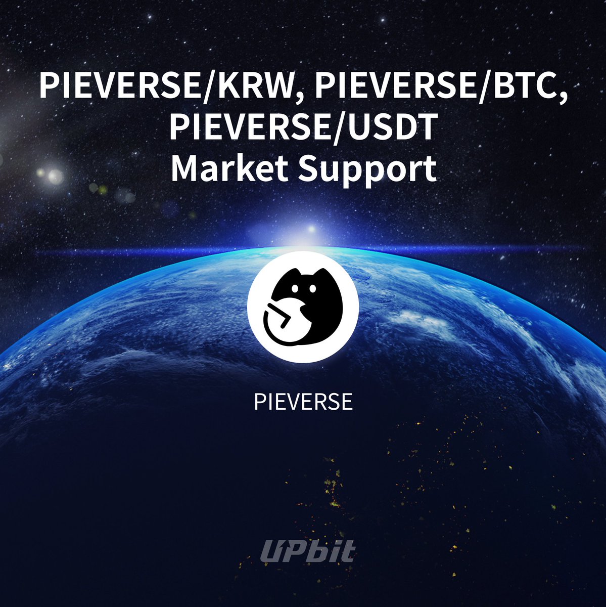 Official_Upbit's tweet image. 신규 디지털 자산 파이버스(PIEVERSE) 거래지원 개시 시점 안내

✅ 지원 마켓: KRW, BTC, USDT 마켓
📅 거래지원 개시 시점 : 2026-04-20 16:00 KST 예정

🔗공지 바로가기:
upbit.com/service_center…

#Upbit #PIEVERSE
@pieverse_io