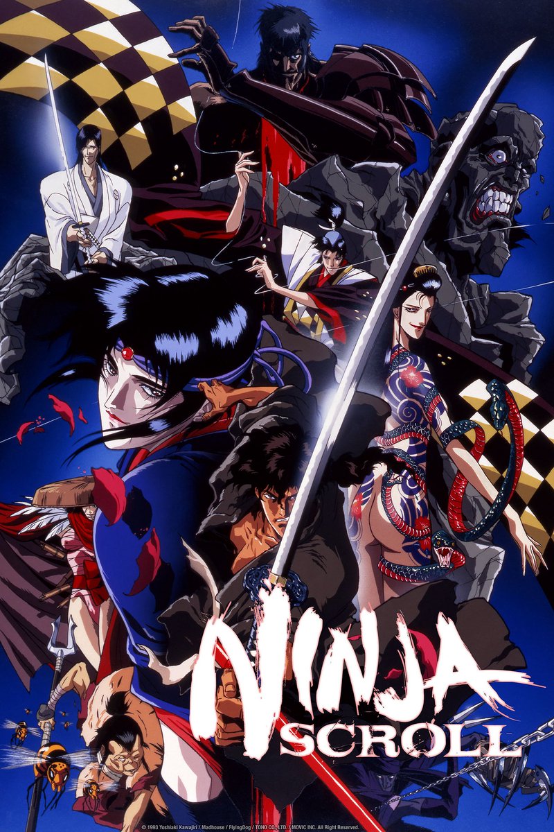 cimerians's tweet image. Yoshiaki Kawajiri "Ninja Scroll" 1993
#90s #anime