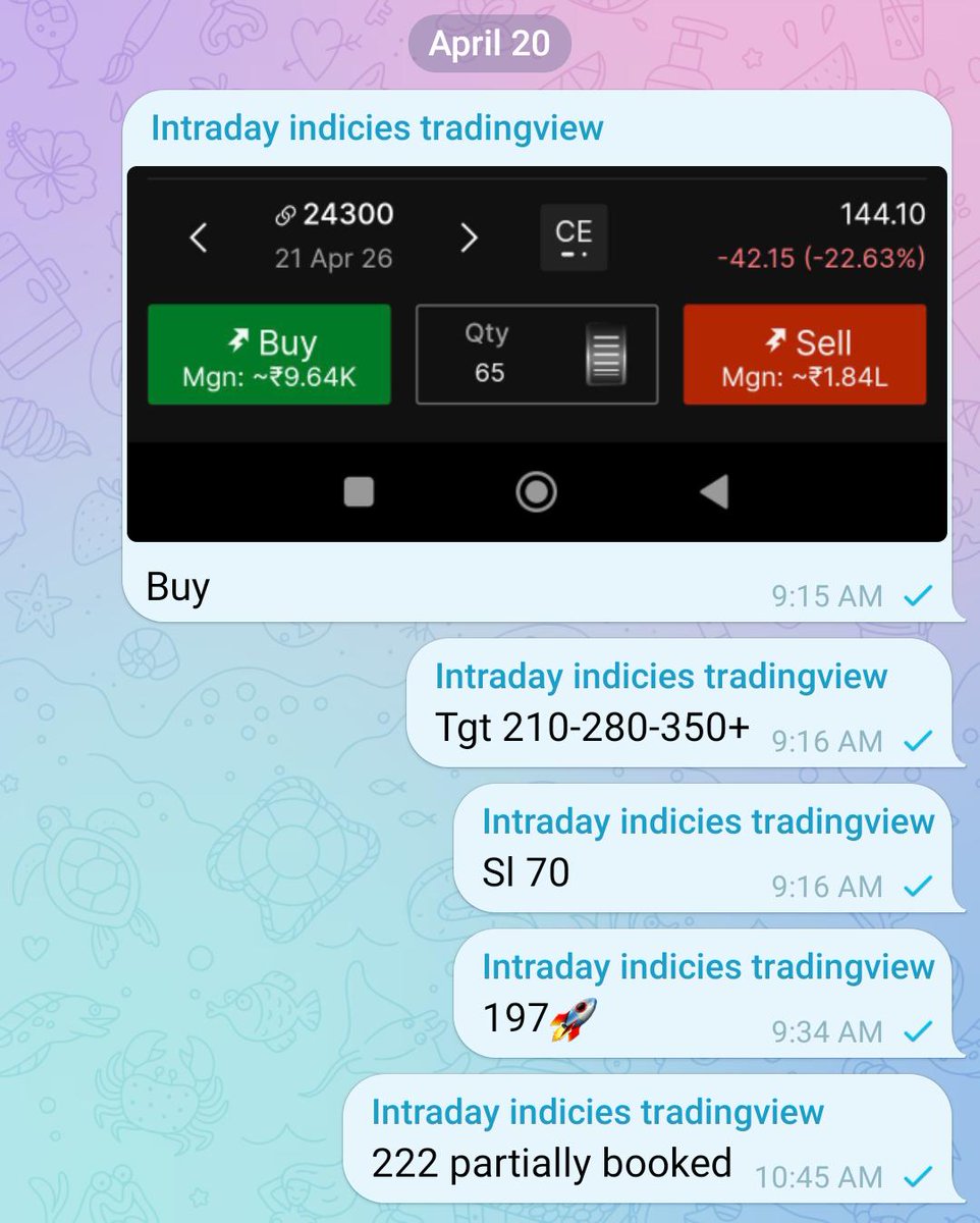 BSBaddvisoryy's tweet image. #tradingview
#nifty 
#option 📈🎉🥳🎯🧨🔥
Partially booked 
Raised tsl.