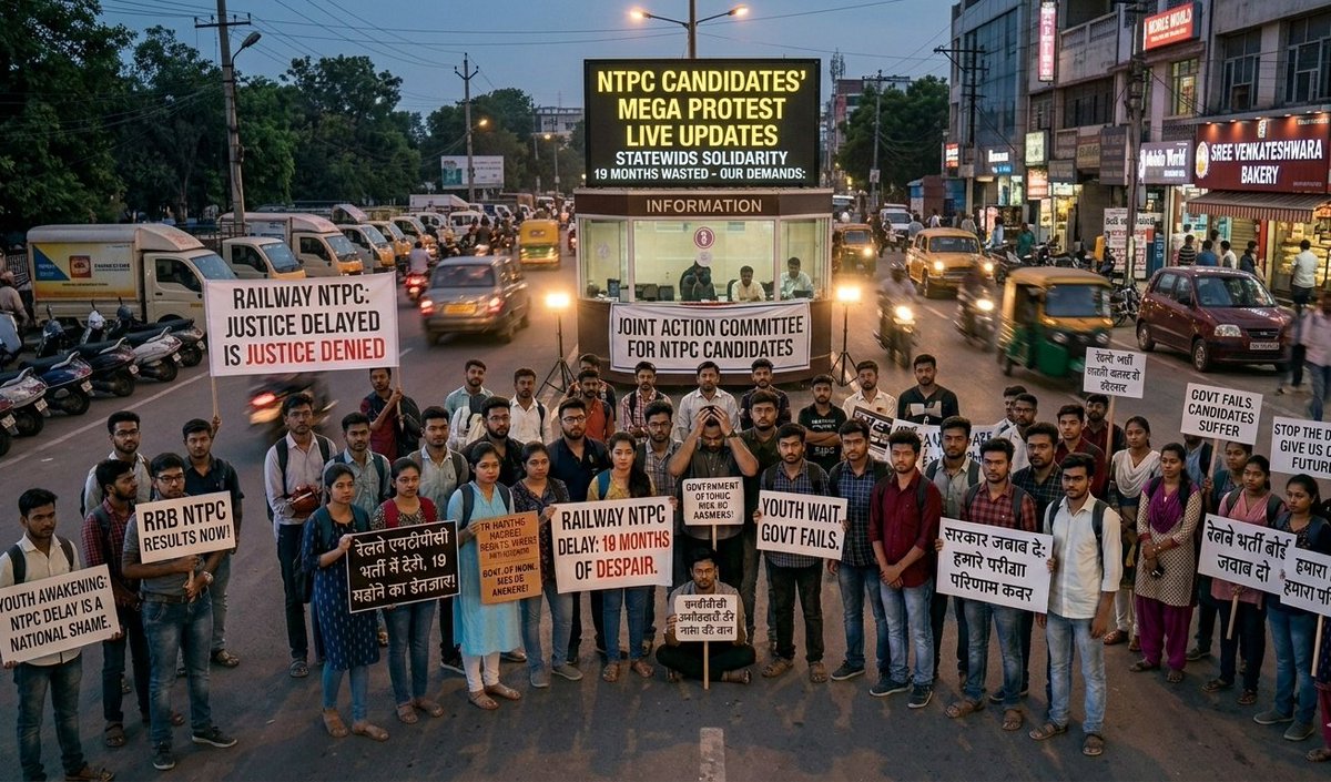 KLclips1's tweet photo. #declare_rrbntpc2024_result

19 महीने से रुका हुआ एक रिजल्ट नहीं,
लाखों युवाओं का भविष्य अटका हुआ है।
दिन-रात मेहनत की, सपने देखे,
लेकिन अब सिर्फ इंतज़ार और निराशा मिल रही है।
रेल मंत्री @AshwiniVaishnaw
कृपया इस चुप्पी को तोड़िए। https://t.co/JKO10HHUfn