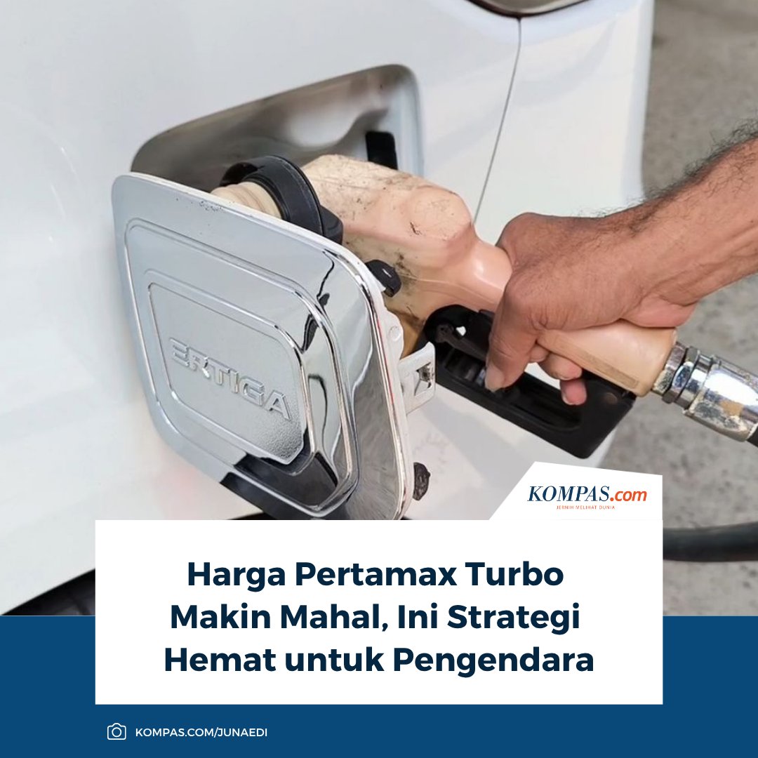 kompascom's tweet image. Kenaikan harga BBM nonsubsidi seperti Pertamax Turbo membuat biaya operasional naik, sehingga pengendara perlu lebih bijak mengatur perjalanan dan gaya berkendara agar tetap hemat.

Baca Selengkapnya 👇🏻
otomotif.kompas.com/read/2026/04/2…

~NA #BBM #PertamaxTurbo #HematBBM