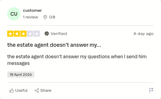 or_rhea's tweet image. customer gave Purplebricks 3 stars via @Trustpilot trstp.lt/Olr4_F1lQr #CONmisery #NoBull #ownit