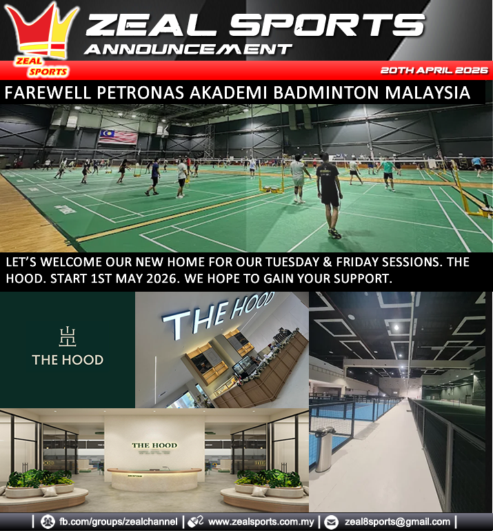 zealsporting's tweet image. ZEAL SPORTS (ANNOUNCEMENT)
Our new HOME for the HUB Tuesday and Friday sessions. THE HOOD. share.google/CzRBbai4aXkkAE…
#badminton #livebadminton #llivestream #badmintonevent #zealsportschannel #badmintonworld #badmintonnews #badmintonresult #hsbcworldtour #badmintonsession