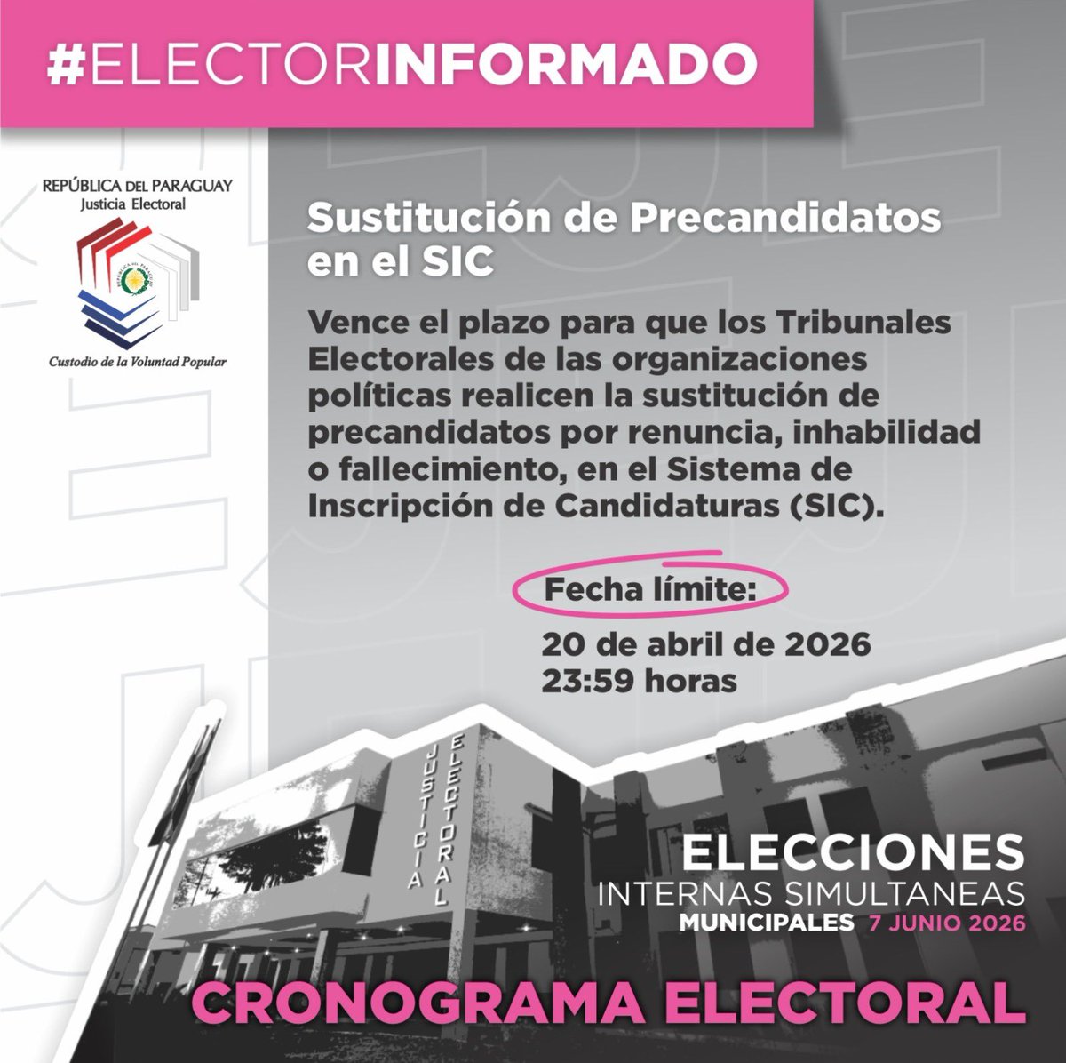 Justicia Electoral 🇵🇾 tweet media