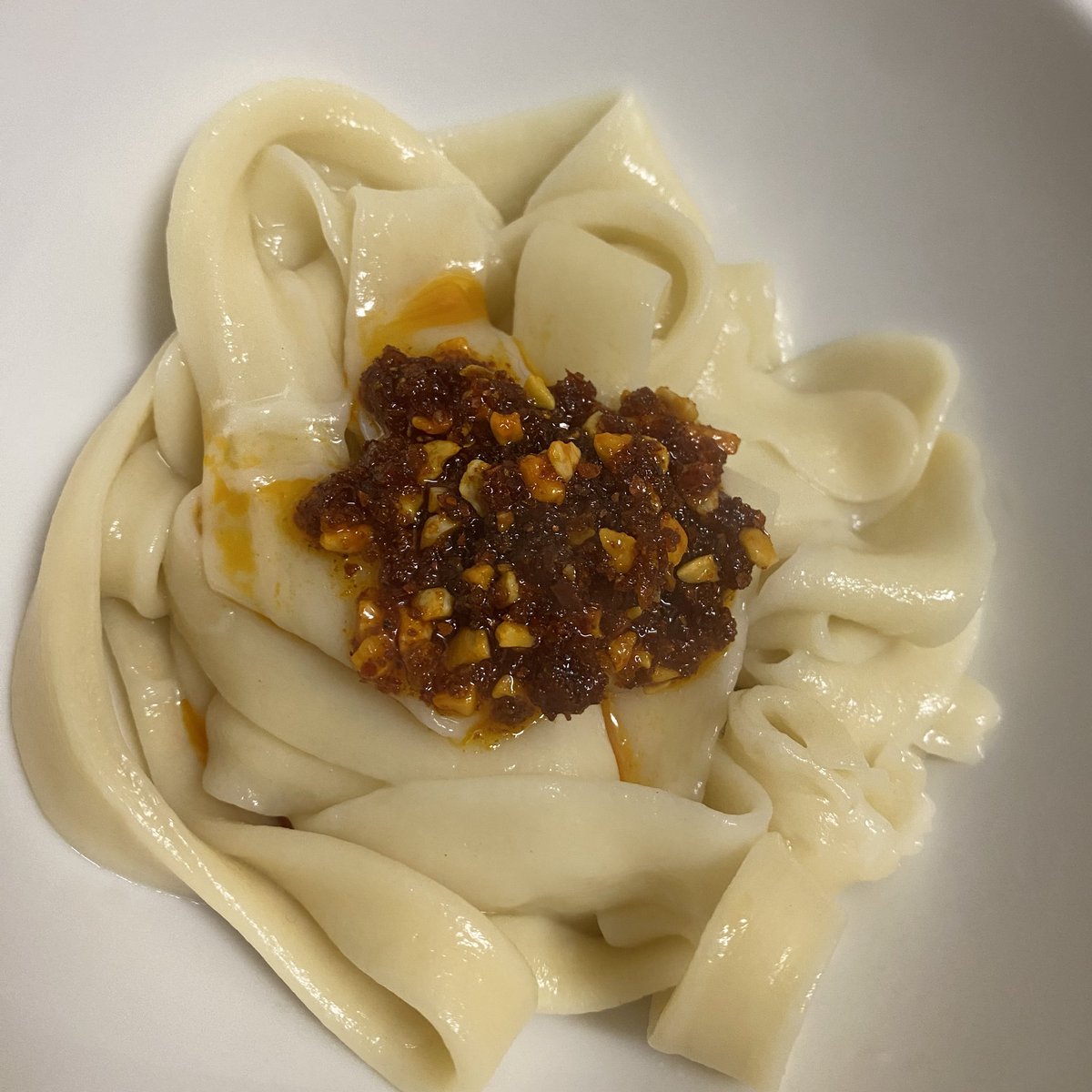 ビャンビャン麺作った！時間さえあれば余裕だわ、ちゃんともちもちつるつる麺になった