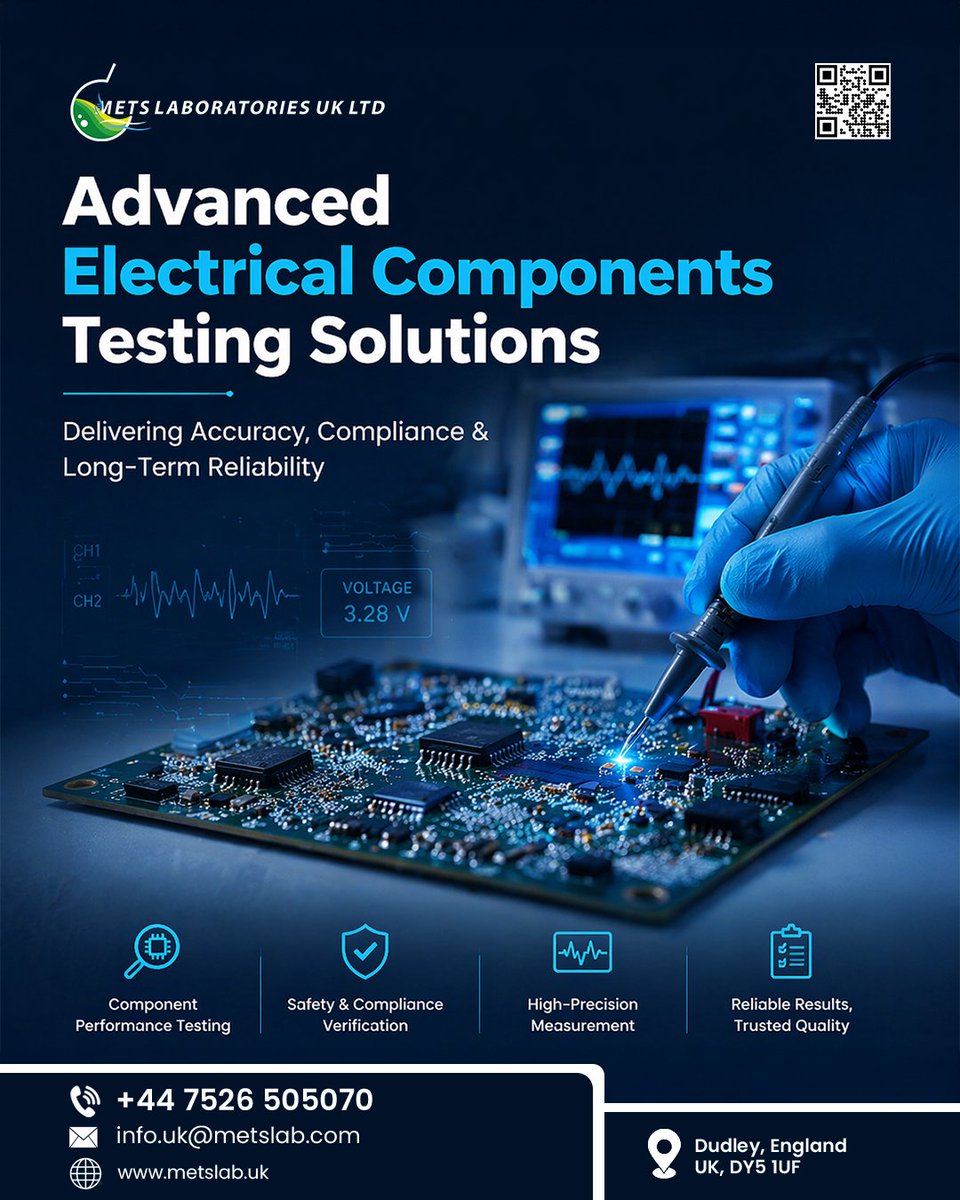 Metslabuk's tweet image. From detailed diagnostics to full compliance validation, every component is tested to perform under pressure—not just pass.

🔗 metslab.uk
📍 Dudley, England
📞 +44 7526 505070

#ElectricalTesting #QualityAssurance #ComplianceTesting #PrecisionEngineering #Testing