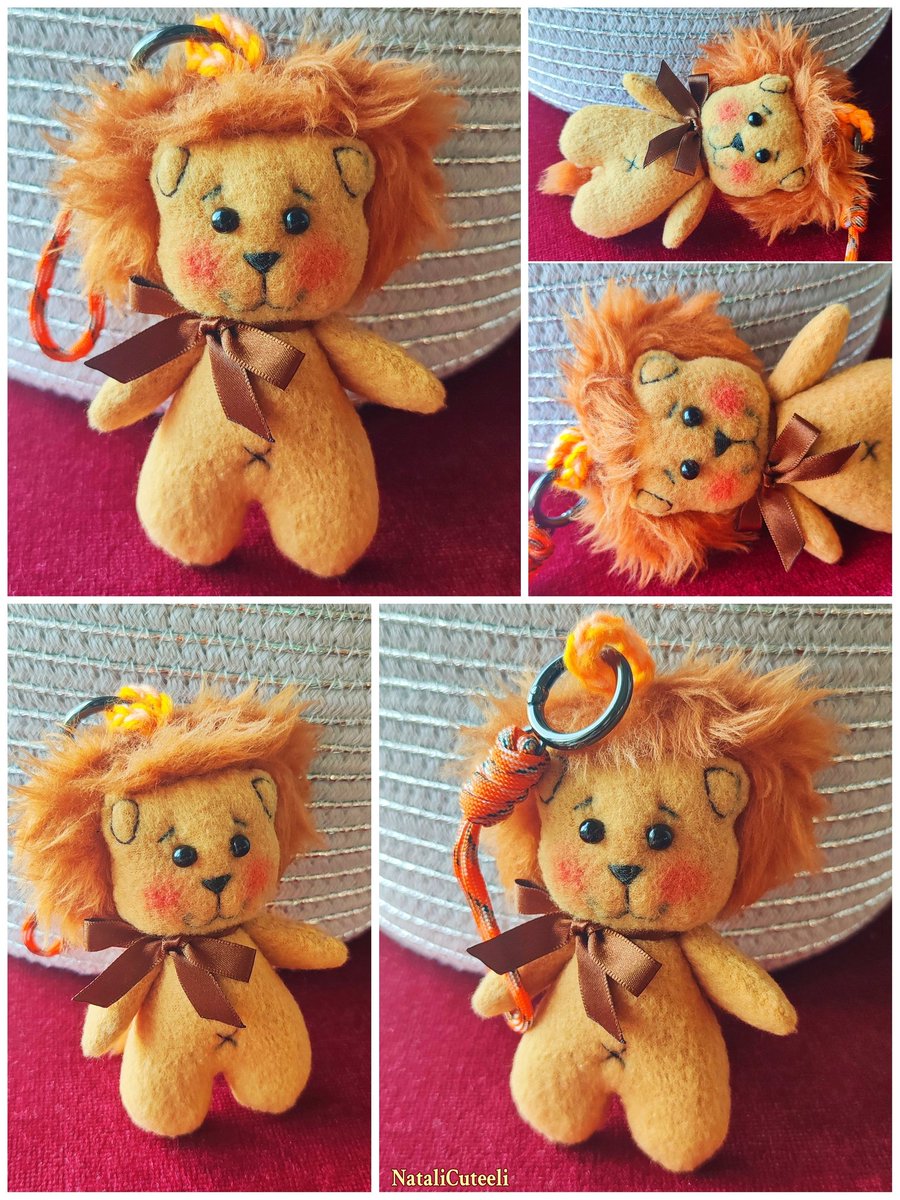 NataliCuteeli's tweet image. A treat for the eyes - I created a cute bag charm for my daughter - a little lion (this is her patron animal according to the Eastern calendar).
Have a great week everyone! 😉
🧡🦁🧡
#cuteeli #art #toy #gift #nature #lion #positive #present #animals #cuties #handmade #charm #cute