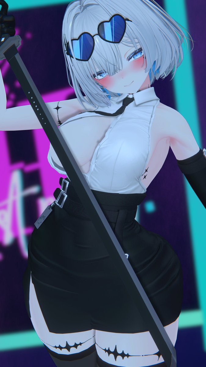 mogechy's tweet image. わたし！🤍
#VRChat #Eliya_Work