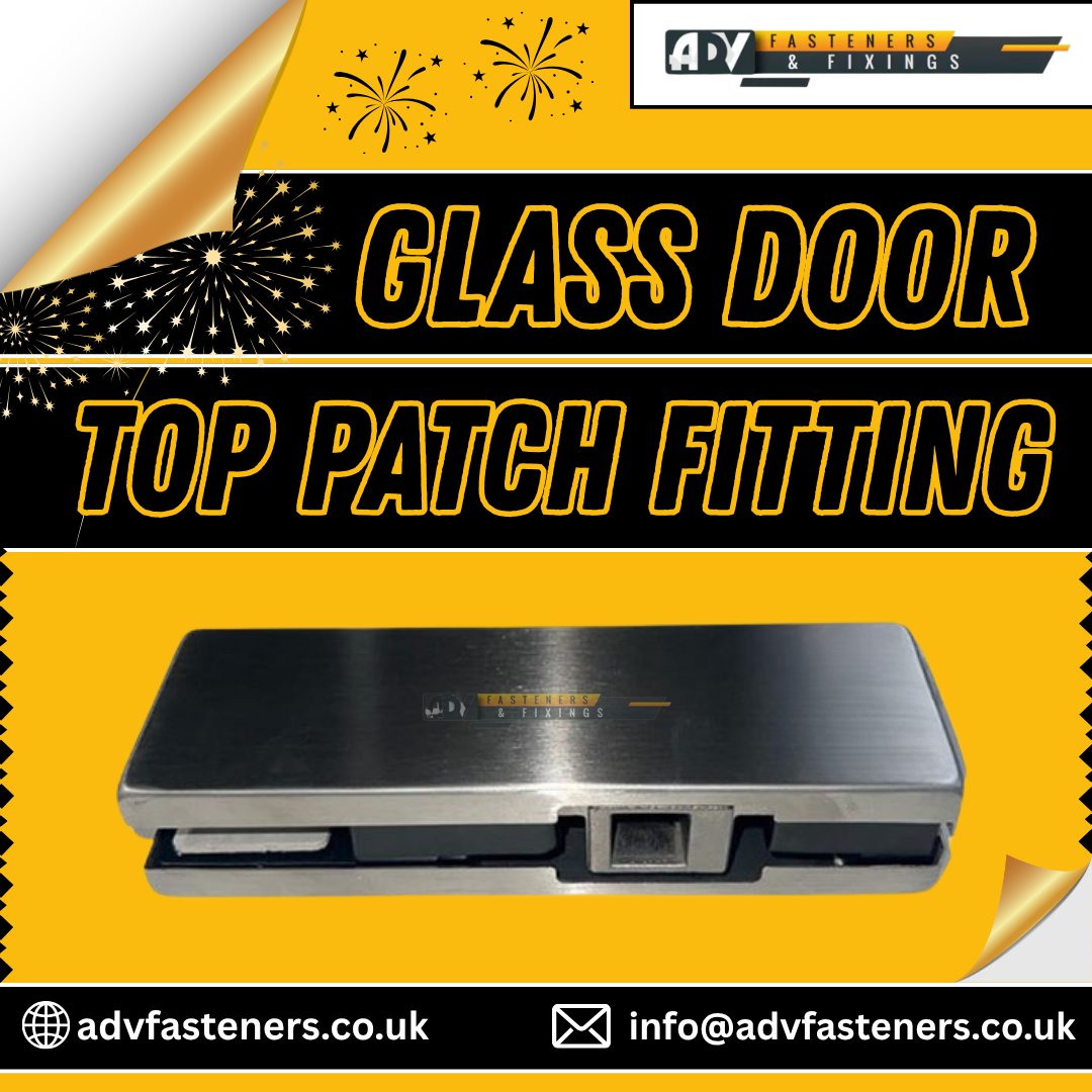 advfasteners_'s tweet image. 👉Durable Glass Door top Patch fitting ensures secure alignment and smooth operation enhancing entrances with sleek design and reliable performance for commercial and residential spaces!
#GlassHardware #DoorFittings #ArchitecturalDesign #ModernInteriors
👉advfasteners.co.uk/product/glass-…
