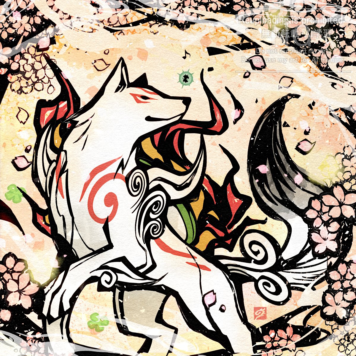 9J_2nd's tweet photo. #大神20th #大神20周年

大好きで特別な作品の20周年！
お祝いせずにはいられません…！

ビジュアルも音楽もお話も、魅力的なキャラクタ―達も
全部ぜ〜んぶ大好きです！　これからもずっと✨

✨🌸🍀(幸)(幸)(幸)🍀🌸✨ https://t.co/CSapAyvUnU