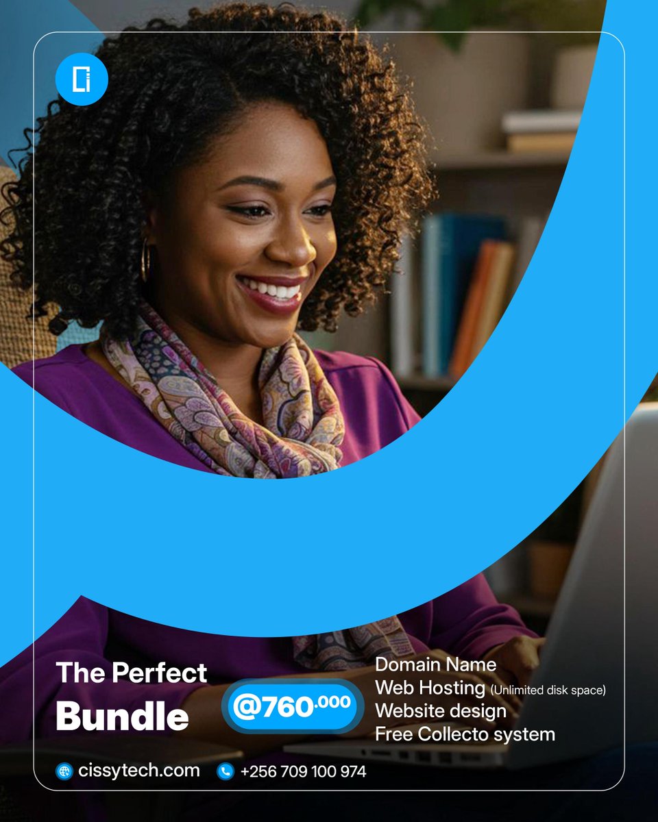 cissytech's tweet image. Your business deserves more than just a website; it deserves a complete digital system.

Get your domain, hosting, website, and Collecto system all in one powerful #bundle.

#simple. #affordable. Built to grow your business.

Get started today +256709100974 / info@cissytech.com