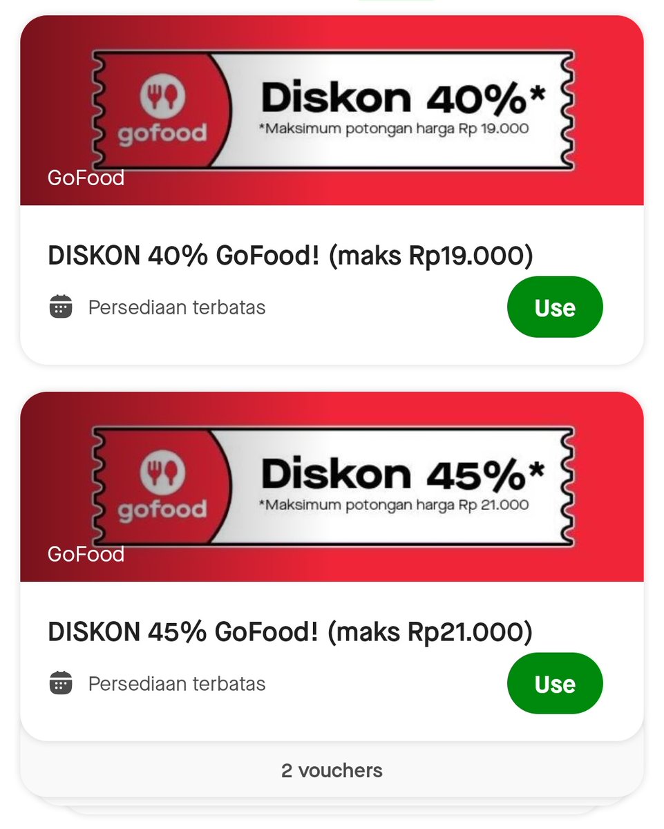 winteriested's tweet photo. wts voc voucher gofood minbel 40k

☆ udah gf+ (gratong) fee 3k
☆ gf+ untuk resto yang bertanda gofood plus
☆ voc tergantung resto yaa cek dulu ajaa yukk, minbel semakin naik semakin banyak juga potongan diskonnyaa

all dom, bisa wa ke https://t.co/CBdw7Rfyt6 #zonauangㅤ https://t.co/cCwqrChovt