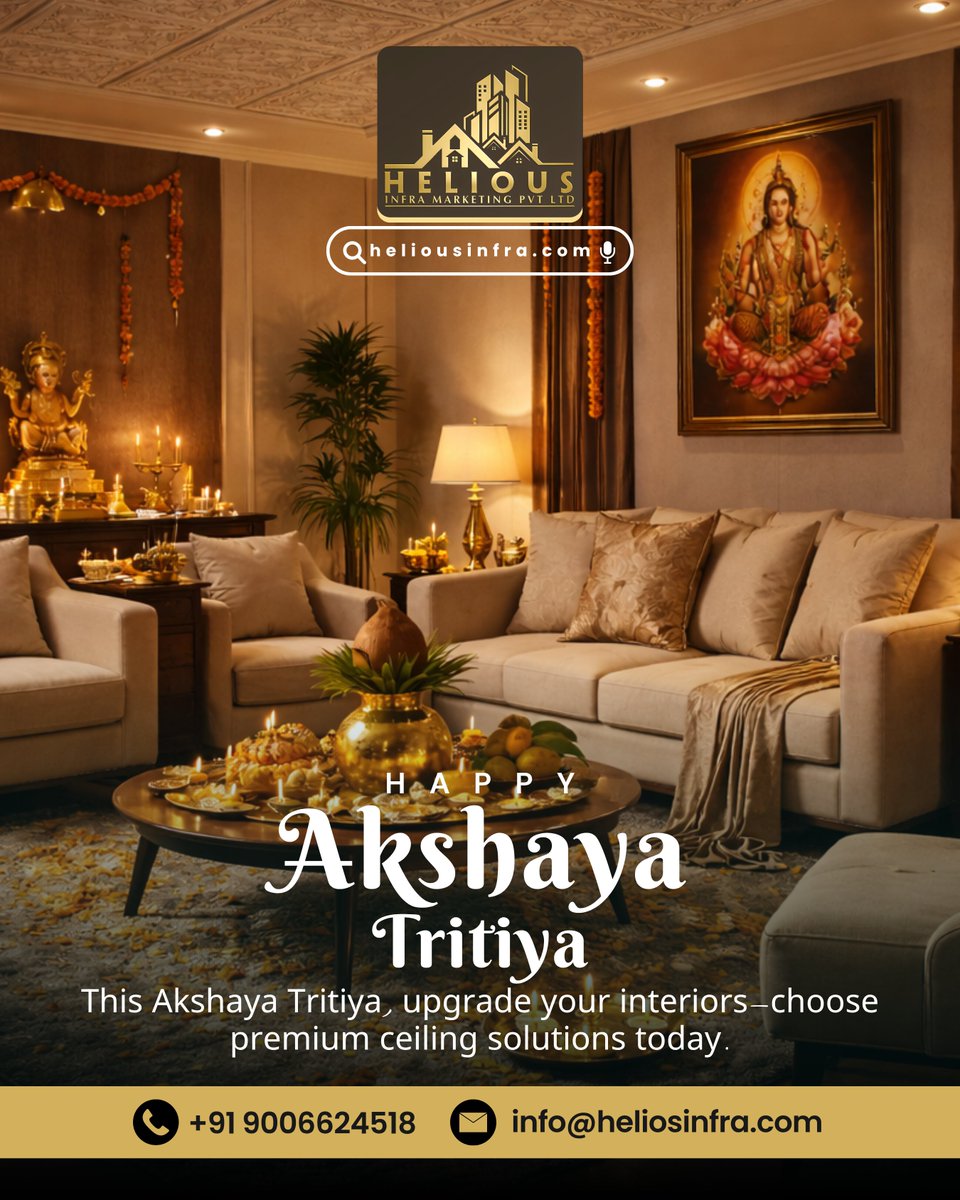 heliousinfra's tweet image. ✨ Happy Akshaya Tritiya ✨
Upgrade your space with premium interiors that reflect prosperity &amp;amp; elegance. 💫👉 Book now: heliousinfra.com
📞 +91 9006624518#AkshayaTritiya #LuxuryInteriors #HomeUpgrade #HeliousInfra #InteriorDesign
