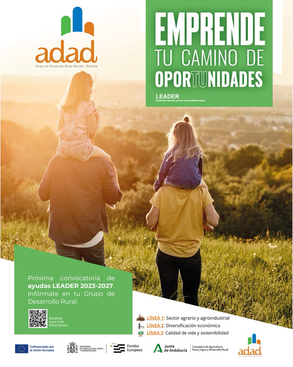 Aljarafe_Donana's tweet image. 🟠 #LEADER | La convocatoria está cada vez más cerca

➡️Empieza a dar forma a tu proyecto ⬇️⬇️

ℹ️En nuestra web tienes ya disponible información útil, orientaciones y documentación de referencia para empezar a trabajar tu propuesta:

🔗 adad.es/index.php/es/p…