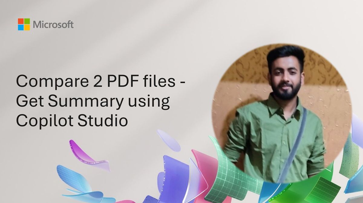 vesajuvonen's tweet image. 💡 Comparing documents manually? There’s a better way.

Darshan Magdum shows how to use #CopilotStudio to compare PDFs like resumes vs job descriptions and generate structured insights automatically.

📺 Watch now → youtu.be/rV-CCgGETeY

#Microsoft365 #PowerPlatform