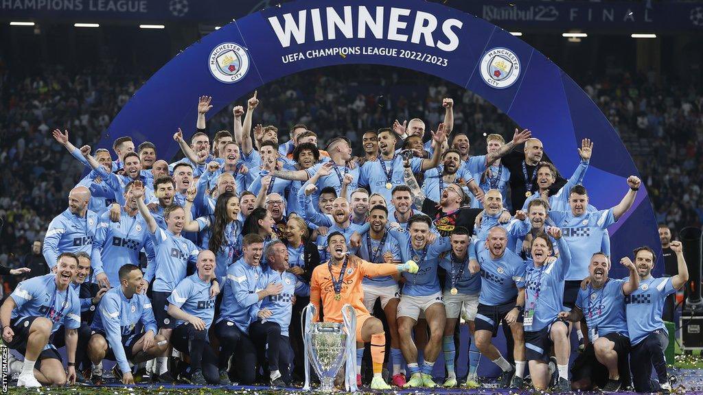 TylerMCFC9320's tweet image. #mancity are confirmed to be in the #ucl next season ✅