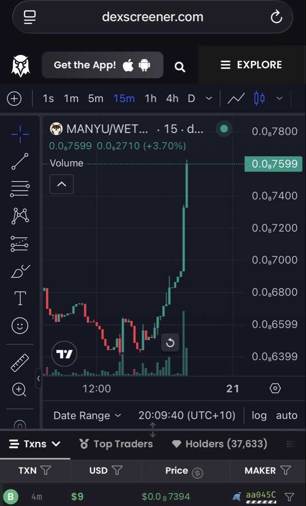 Eddz_manyu's tweet photo. $Manyu is about to go parabolic https://t.co/Q1QPN3pCQ3
