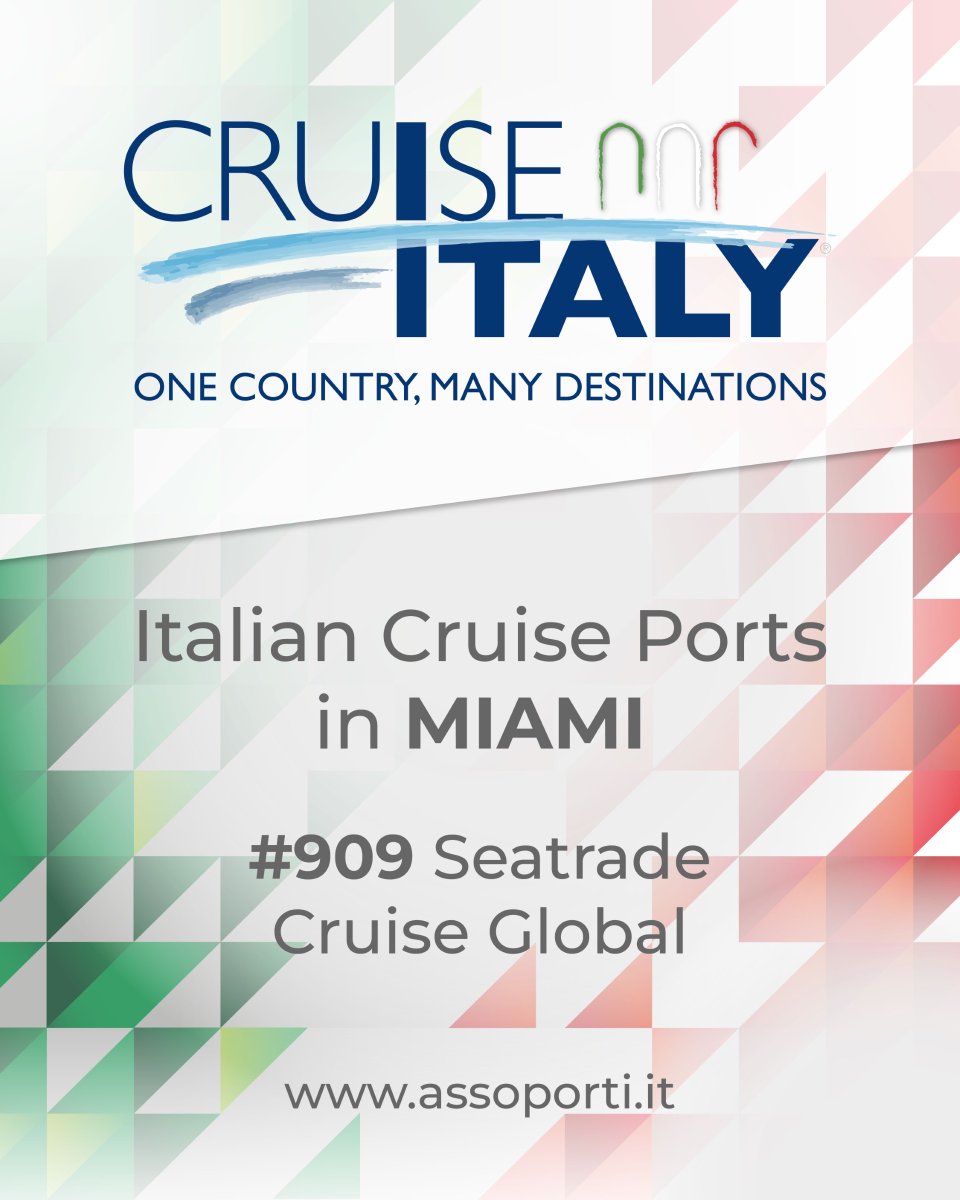 assoporti's tweet photo. 💡Sotto il claim “CruiseItaly – One Country, Many Destinations”, il sistema portuale italiano si è presentato sui mercati internazionali.
#seatrade
#iportinonsifermano
#portsworkingtogether
#cruiseitaly

Leggi il comunicato e guarda le foto al link: https://t.co/kaH1DAboTU https://t.co/v5C7WjKsve