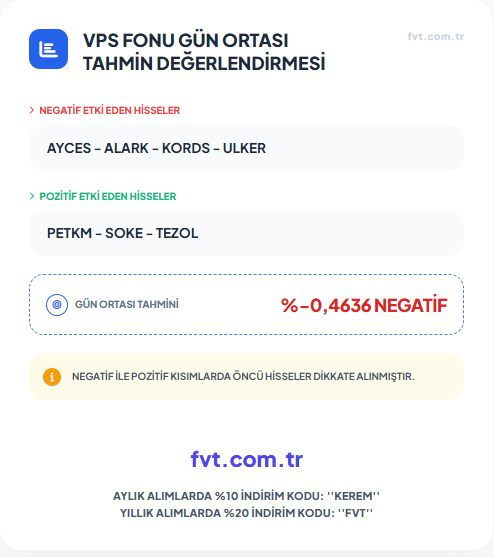 KeremSerindere1's tweet image. VPS FONU GÜN ORTASI TAHMİN DEĞERLENDİRMESİ
#VPS