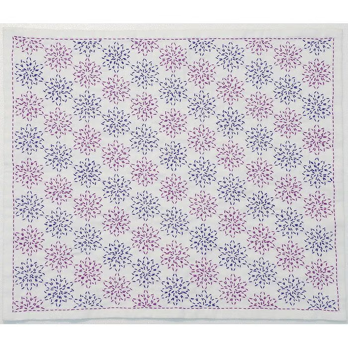 🪡✨ 再入荷のお知らせ ✨🪡 刺し子 八重花つなぎ 紫系の刺し子糸で