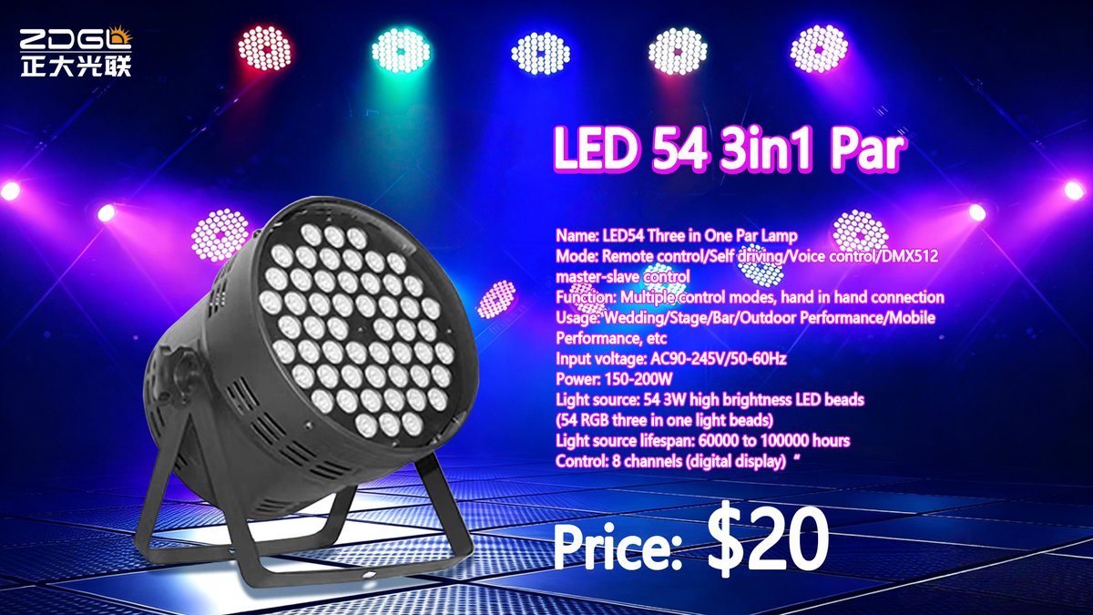 ZDGL68's tweet image. 🔥🔥🔥LED par series
💃💃💃Suitable for stage, bar, party and outdoor activities
 #stagelighting #ledparlight #ledlights #discolight #lightfactory