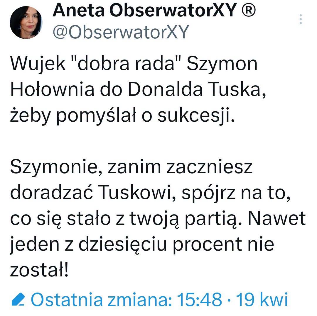 Bezwstydna, ohydna szuja! Ma czelność ludziom na oczy się pokazywać. Na jego miejscu zakupy bym robił w nocnym sklepie, a ten pcha się na afisz! Zdrajca 🤮 🤮 🤮 Ta zakrzywiona fałszywa morda jeszcze ma czelność doradzać . 🤮 🤮 🤮