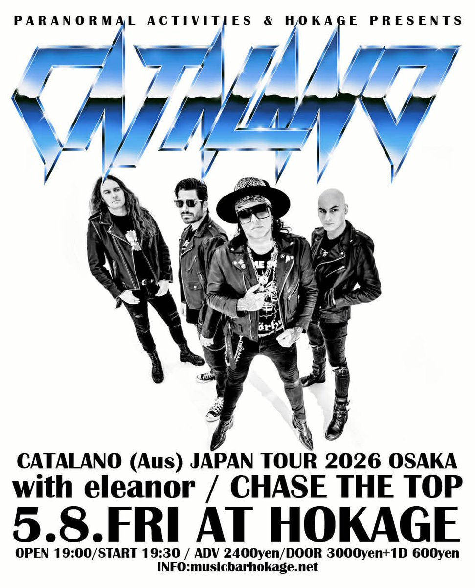 eleanor_jp's tweet photo. [NEXT eleanor LIVE]

2026年 春夏最終章

2026-05-08 FRI Osaka - Hokage
2026-05-24 SUN Osaka - Socore Factory

皆様のご来場をお待ちしております。

ご予約、お問い合わせはこちらへご連絡下さい。
https://t.co/wwHX8PjVrX https://t.co/5tKDYOchSn