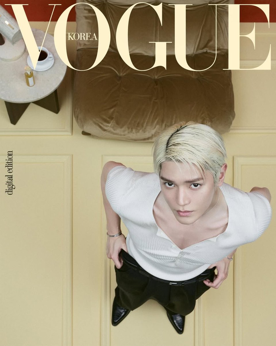 Taeyong on the cover of Vogue Korea digital edition!!
