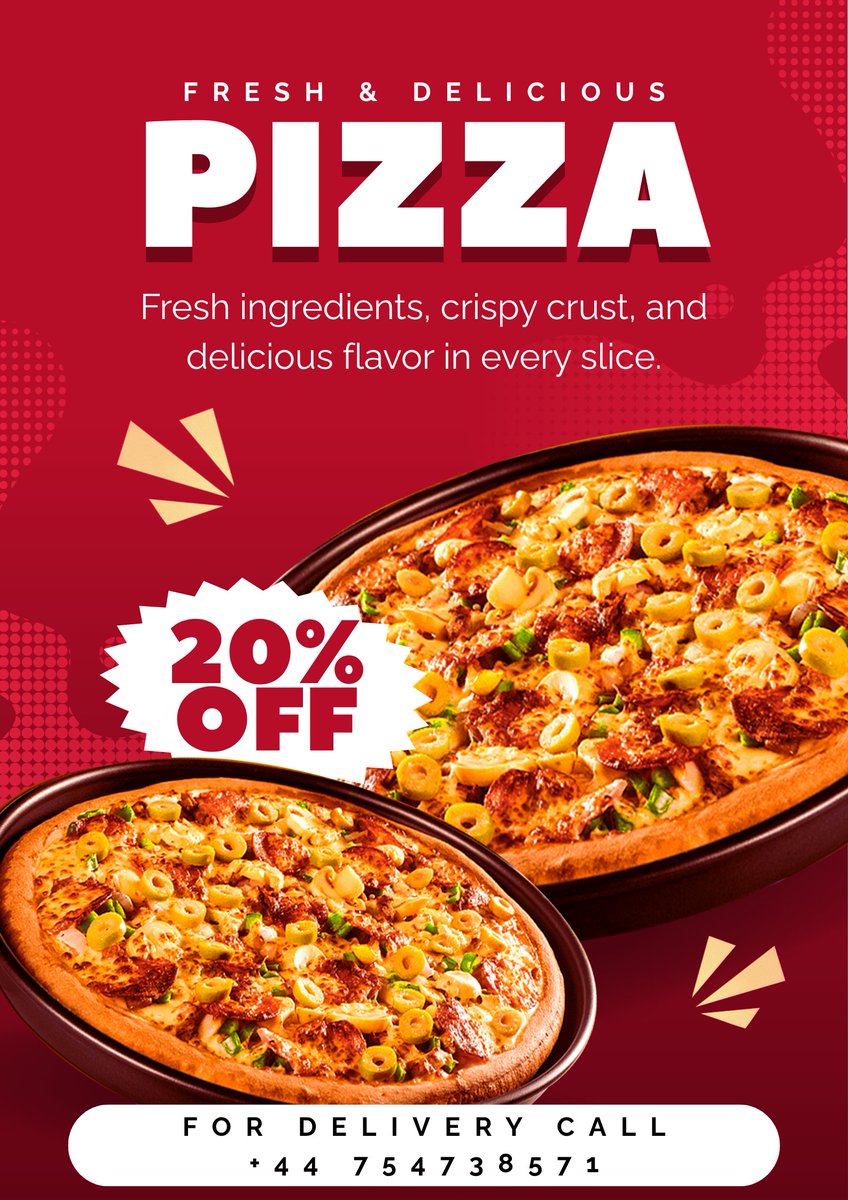 HcitRaf71385's tweet image. #HCICT 🔥🔥🔥Fresh, crispy, and now 20% OFF - Don’t Miss Out!🏅🏅🏅 #Fresh #Pizza #Food