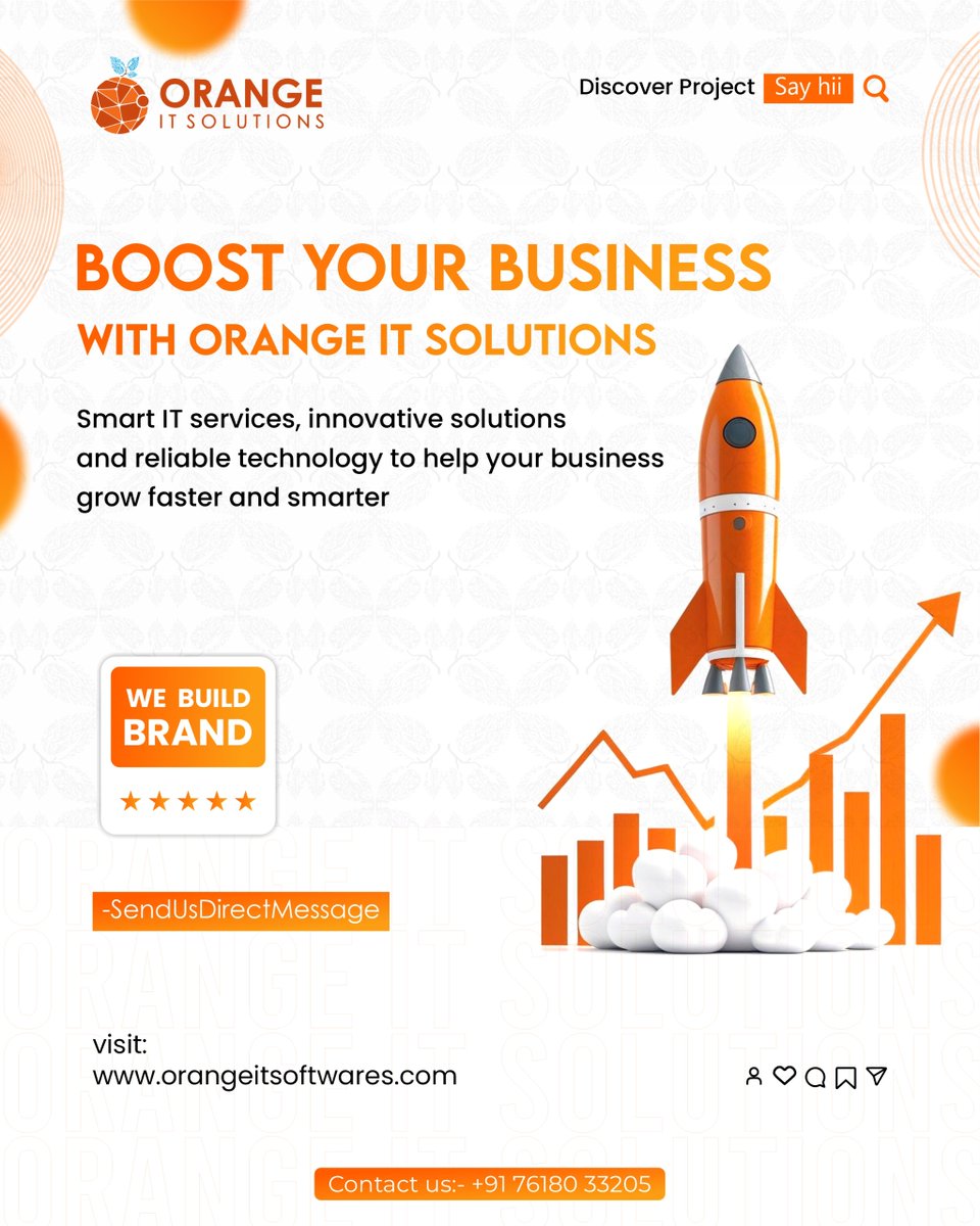 OrangeITSoluti2's tweet image. Your business deserves more than just an online presence — it deserves growth. Let Orange IT Solutions turn your ideas into smart digital solutions that help your brand rise higher, faster, and stronger. 🚀

#OrangeITSolutions #BusinessGrowth #DigitalSolutions #ITServices