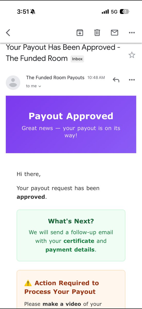 RVanilkumau8fk's tweet photo. @thefundedroom payout approved 
thanks trade room https://t.co/VUFxTIfMTP
