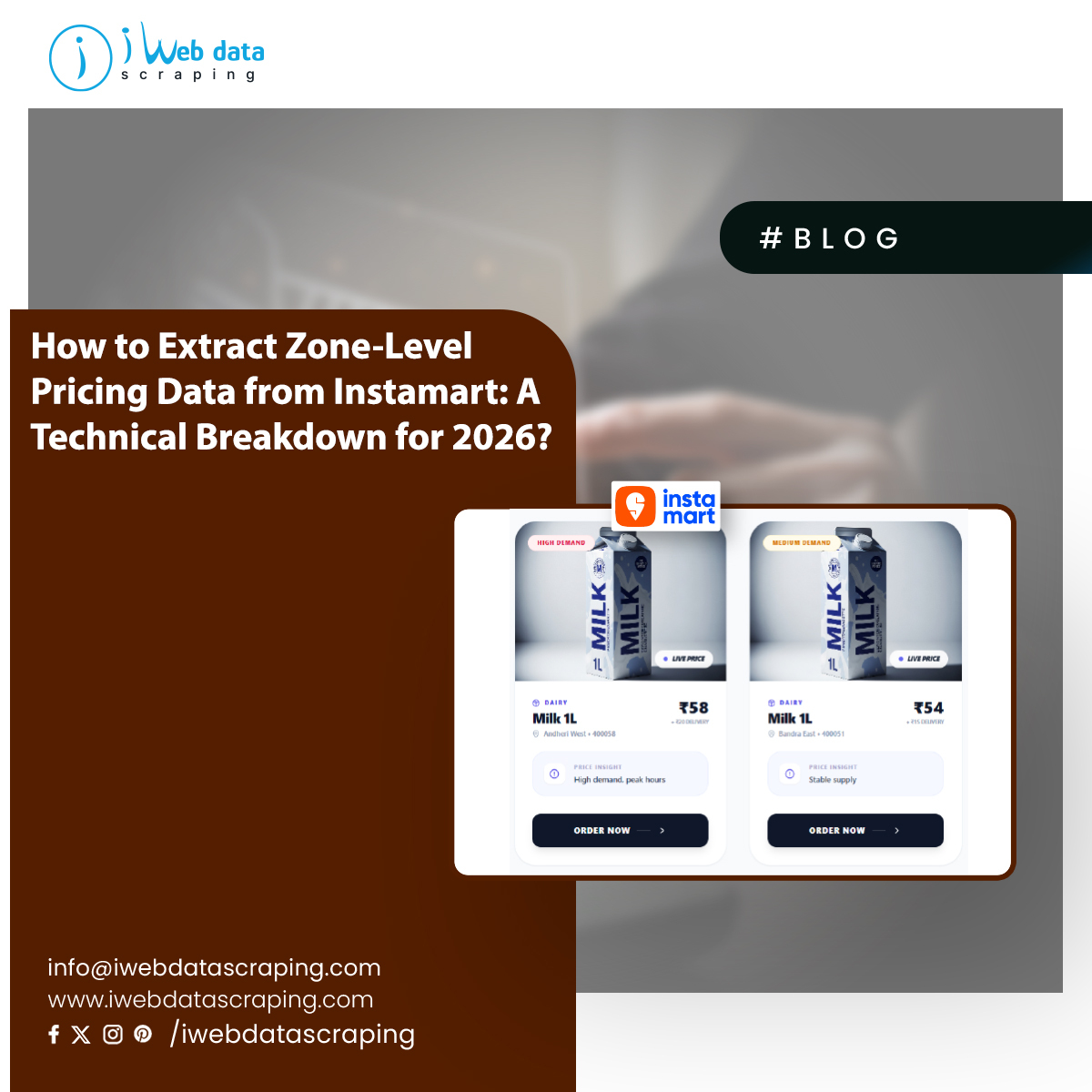 iwebdatascrape's tweet photo. ππ Instamart Zone-Level Pricing Intelligence β Unlocking Hyperlocal Strategy with Data Scraping
Learn More >> https://t.co/WfGVilCCuR
#DataIntelligence #DynamicPricing #GroceryData #MarketInsights #BigData #CompetitiveAnalysis #DataDrivenDecisions #IWebDataScrape https://t.co/cYsaDCzsYY