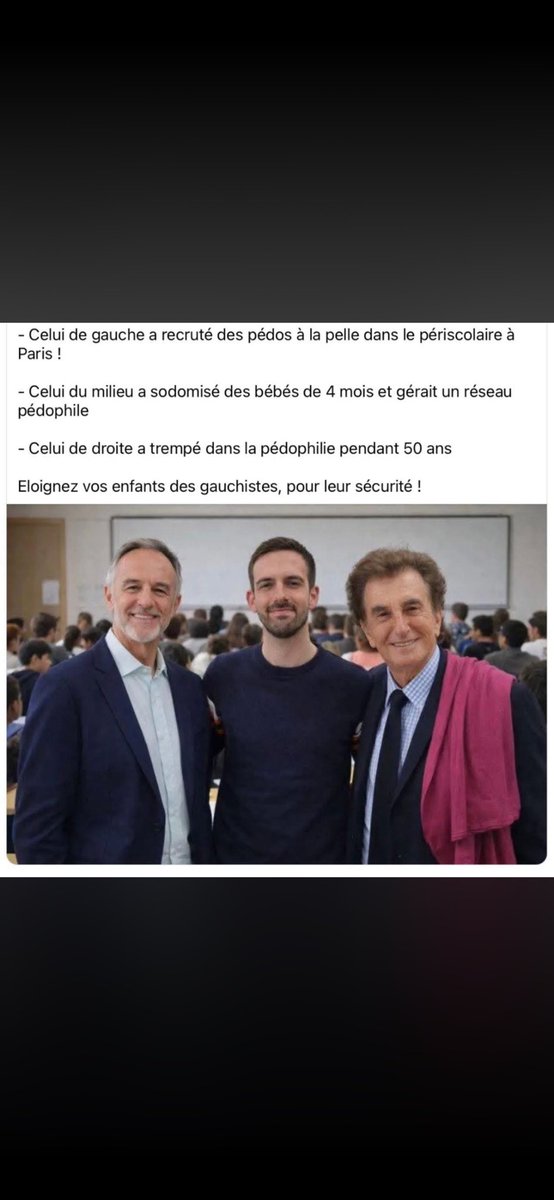 BB01Brigitte's tweet photo. @GG_RMC Idem pour les politiciens violeurs et pédocriminels 🙄
"On vous croit mais on s'en fout, allez oust, circulez"
#Coquerel
#Bernalicis
#Bouhafs
#Cottineau
#Miller
#Lang
#Hulot
#CohnBendit...
#EpsteinFilesFrance
#PériscolairesParisiens
@partisocialiste
@EELV
@FranceInsoumise... https://t.co/KQONiEjuXY