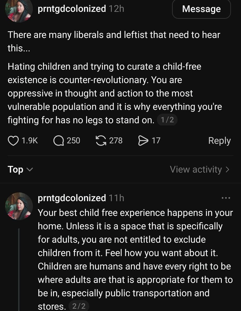 Children are the most oppressed group of humans. Child hatred/oppression is far right extremism. 

#childism #ageism #leftist #prolife #socialist