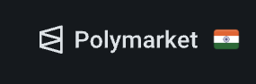 i just woke up and opened polymarket

why is there a indian flag next to <a href="/Polymarket/">Polymarket</a>  ?
Did <a href="/Polymarket/">Polymarket</a>  sell their company to india?