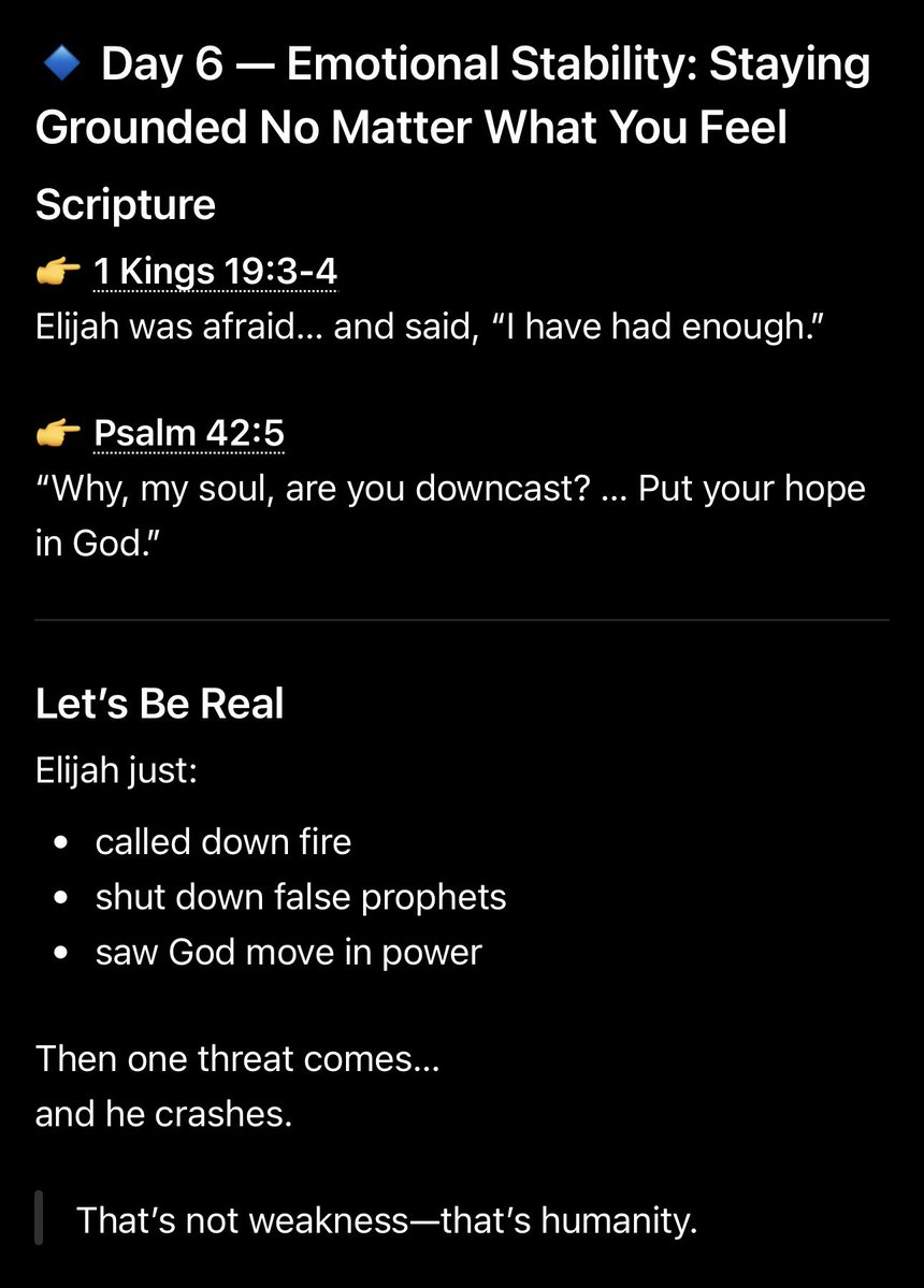 Carterology's tweet image. Remember we talked about that inner man??? He’s Day #6!! Emotional stability!! #centeredinchrist #keepgoing