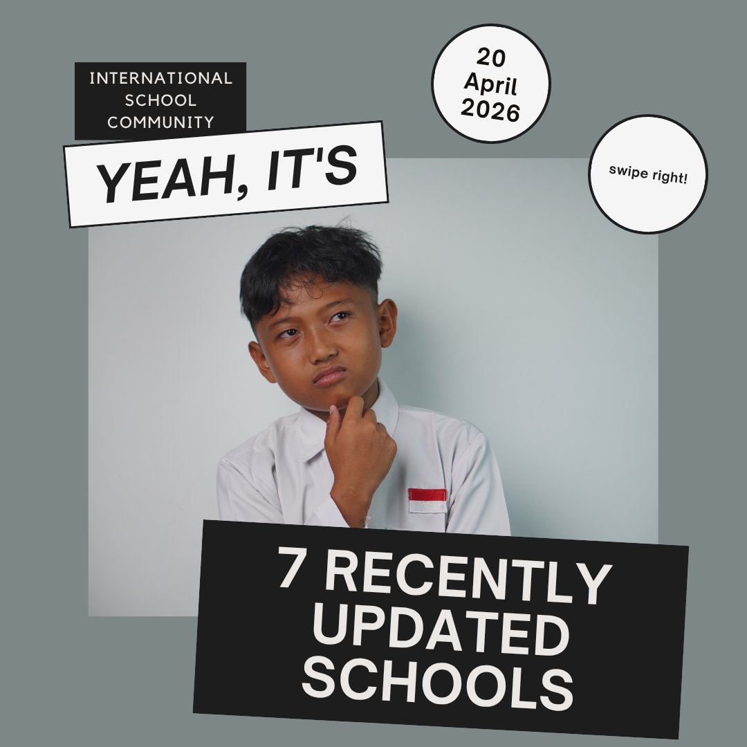 IS_Community's tweet image. Get the inside scoop on ISC's most recently submitted comments on 7 international schools!
(20 April 2026)

Swipe/Click right and read one of the new comments from each school. 

app.iscommunity.live/schools-search…

#internationalschool #internationalschoolcommunity #internationalteachers