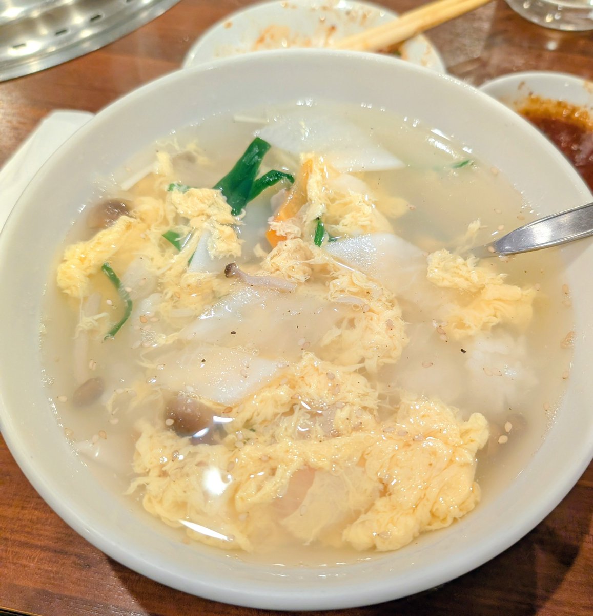 締めはクッパ。 