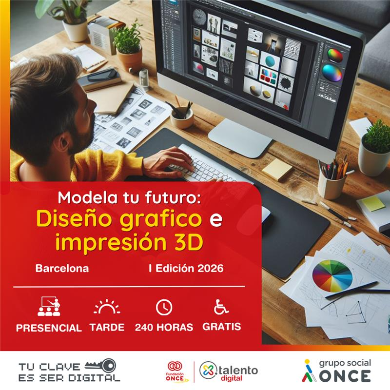 XTalentoDigital's tweet photo. 🆕 Aprende sobre Diseño gráfico e impresión 3D gracias a este curso de #XTalentoDigital en Barcelona 

♿️ En 240 horas este curso gratuito para personas con #discapacidad te ayudará a mejorar tus infografías 

✍️Inscríbete👇 
https://t.co/KyyoMwuoXu https://t.co/xAED4pANIq