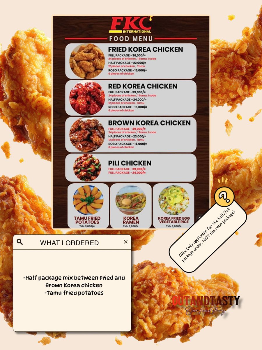 Outandtastyy's tweet image. Not the kind of spot that sells itself at first glance... but curiosity won 

The dish took about 30 minutes and
What stood out most was the service🤝🏾. The owner/chef is down to earth, and it reflects in the experience.
#outandtasty #outandfriendly #koreanchicken #darrestaurant