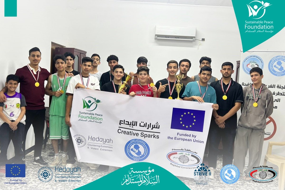 almstdam1's tweet image. - Headline: Small Ball, Big Peace: Al-Tarmiyah’s Table Tennis Tournament!
​The Sustainable Peace Foundation organized a table tennis tournament in Al-Tarmiyah district, Baghdad, with the active participation of local youth.
​Acros… 
Read More:
facebook.com/share/p/1KeDbq…
#SPF